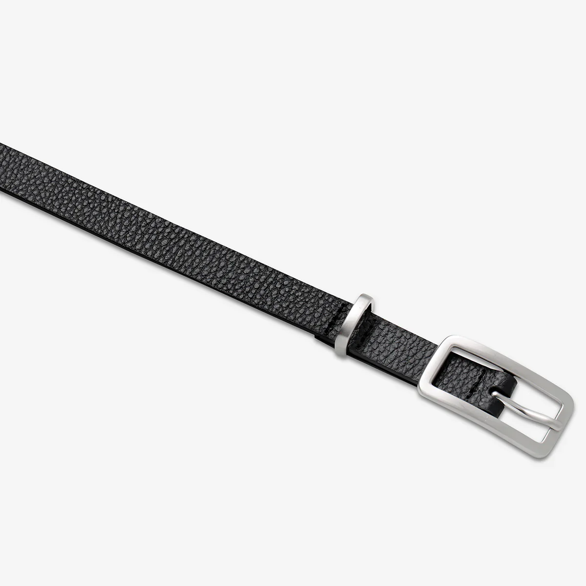 STATUS ANXIETY Womens Muse Leather Belt Black / Silver - Image 4
