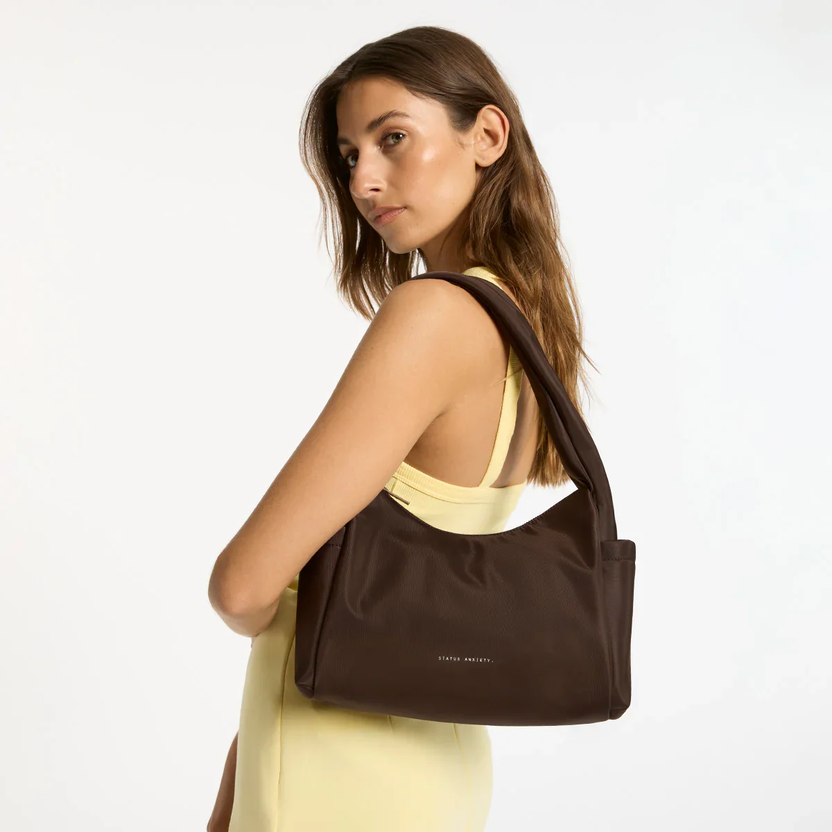 STATUS ANXIETY Womens Paloma Recycled Bag - Truffle - Image 8