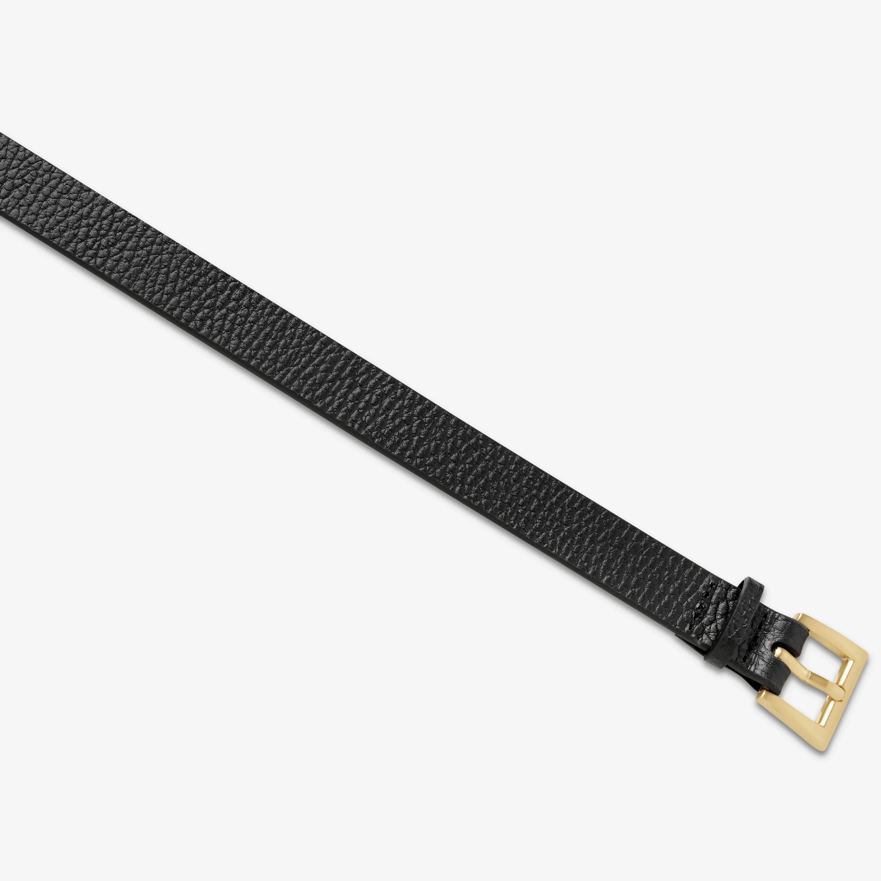 STATUS ANXIETY Womens Part Of Me Leather Belt - Black/ Gold - Image 3
