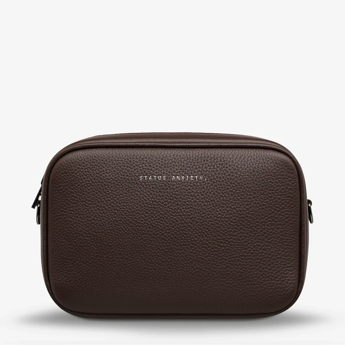 STATUS ANXIETY Womens Plunder Leather Bag with Dual Strap in Cocoa - Image 14