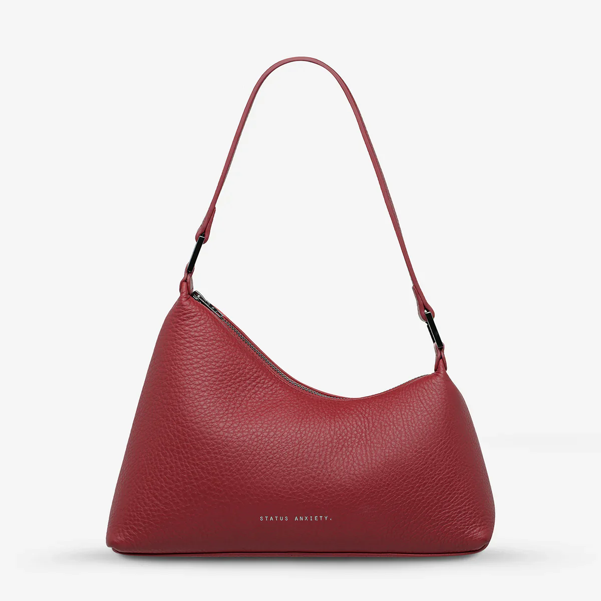 STATUS ANXIETY Womens Reverie Leather Bag Rouge - Image 4