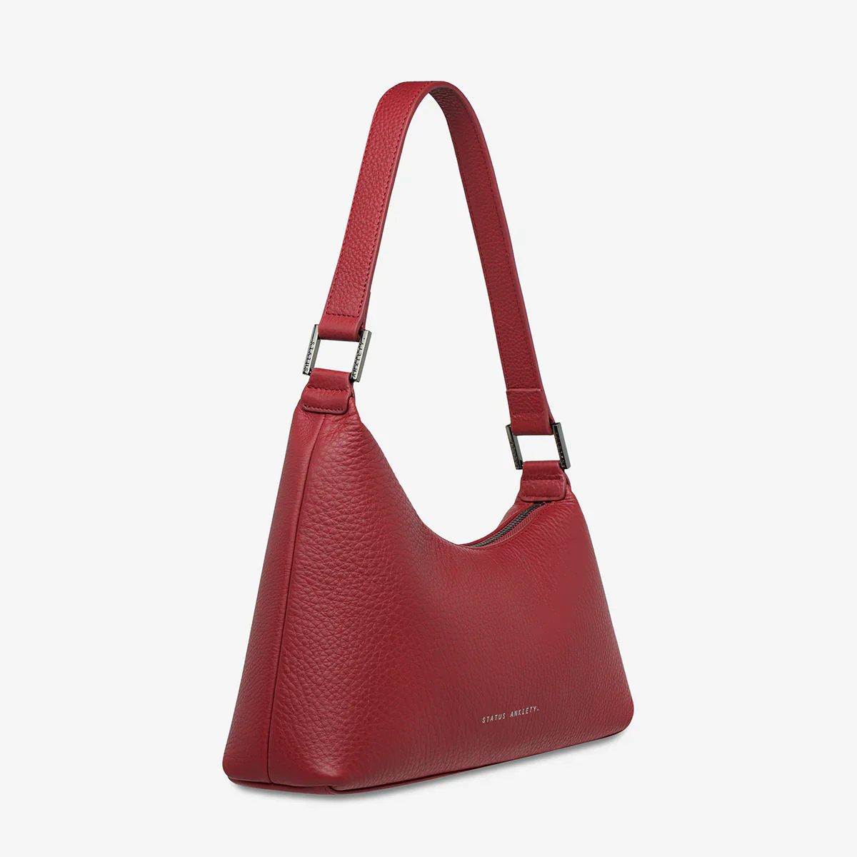 STATUS ANXIETY Womens Reverie Leather Bag Rouge - Image 5