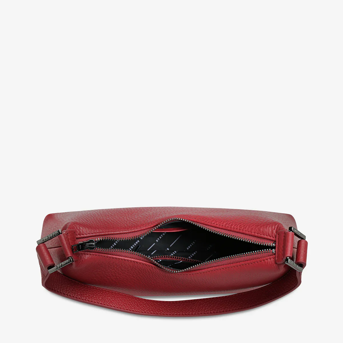 STATUS ANXIETY Womens Reverie Leather Bag Rouge - Image 6