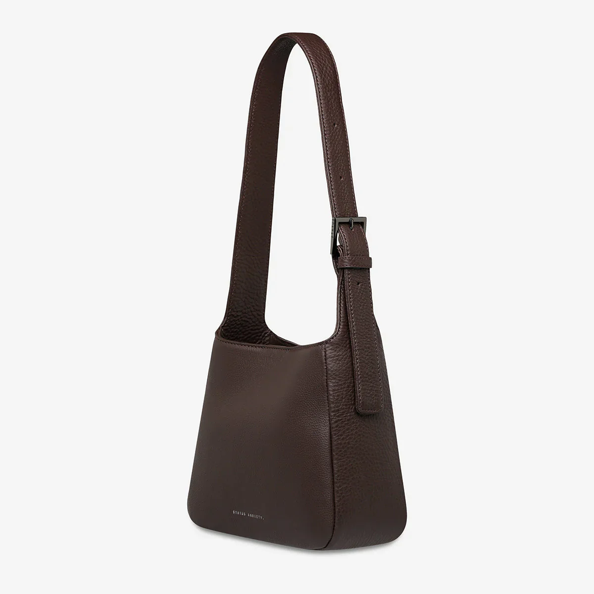 STATUS ANXIETY Womens Slipping Away Leather Bag in Cocoa - Image 2