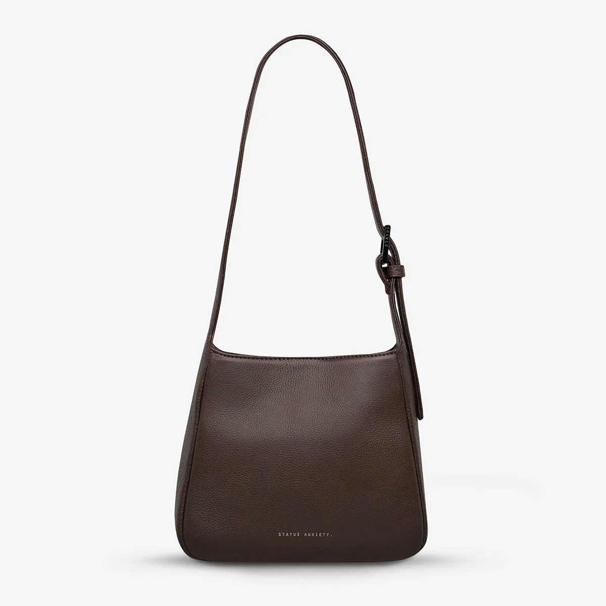 STATUS ANXIETY Womens Slipping Away Leather Bag in Cocoa - Image 7