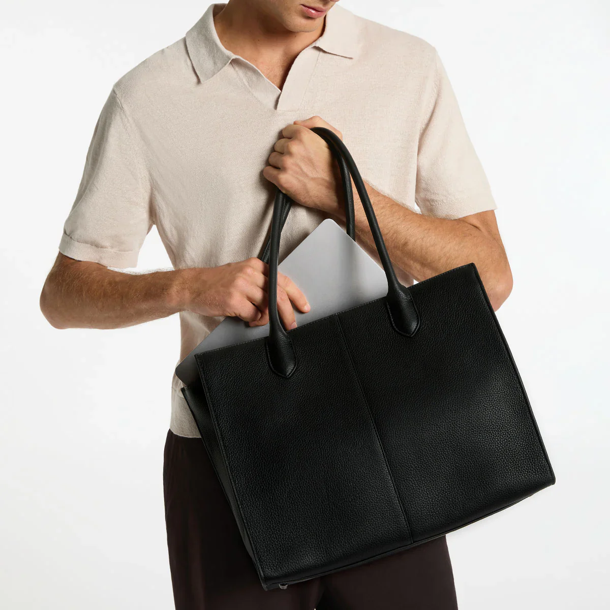 STATUS ANXIETY Womens Without Warning Leather Tote in Black - Image 12