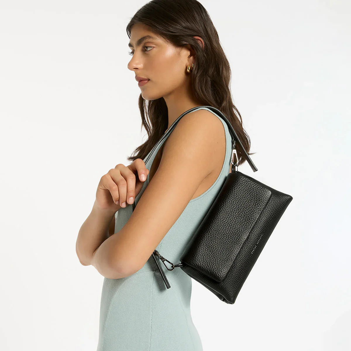 STATUS ANXIETY Womens Zenith Leather Bag - Black - Image 14