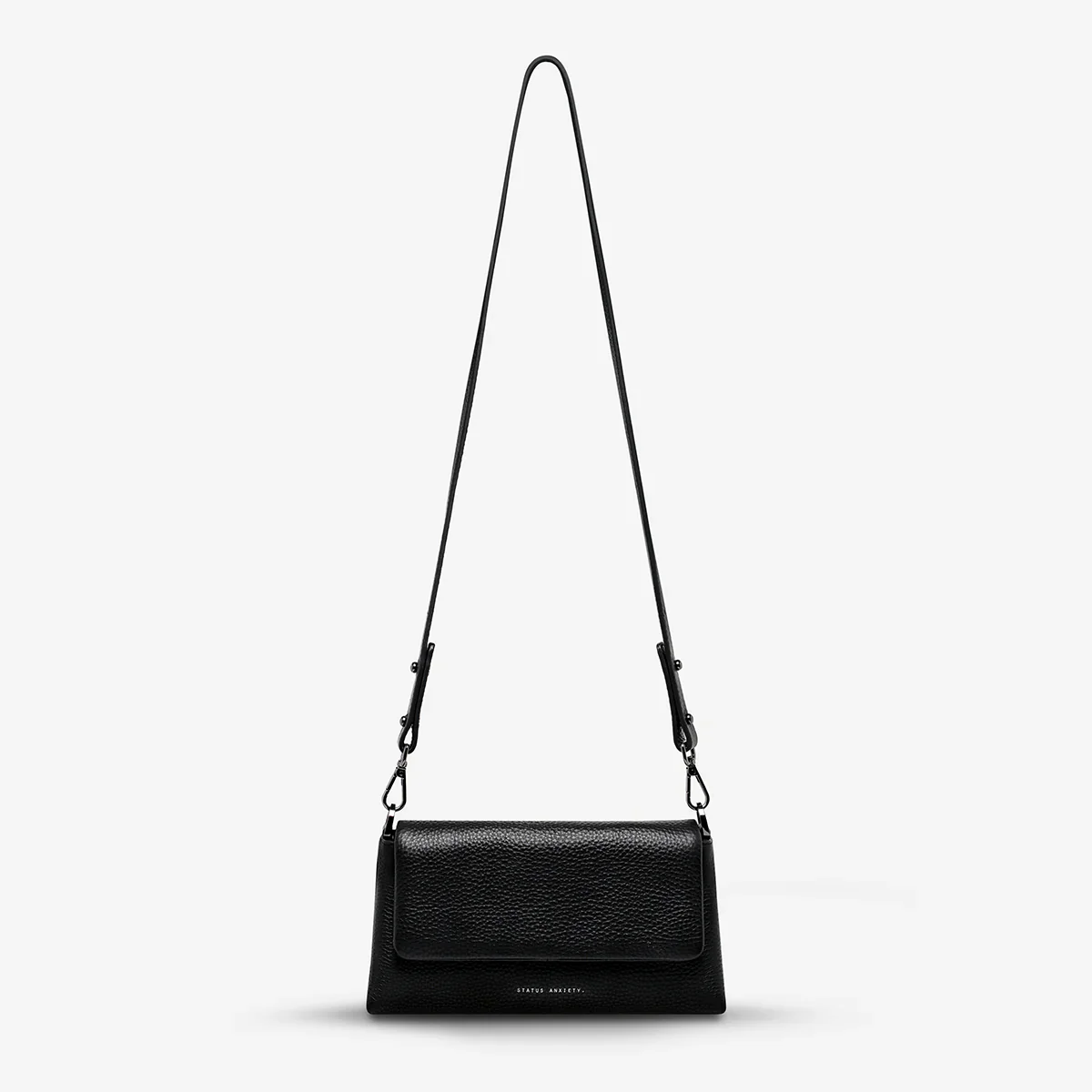 STATUS ANXIETY Womens Zenith Leather Bag - Black - Image 7