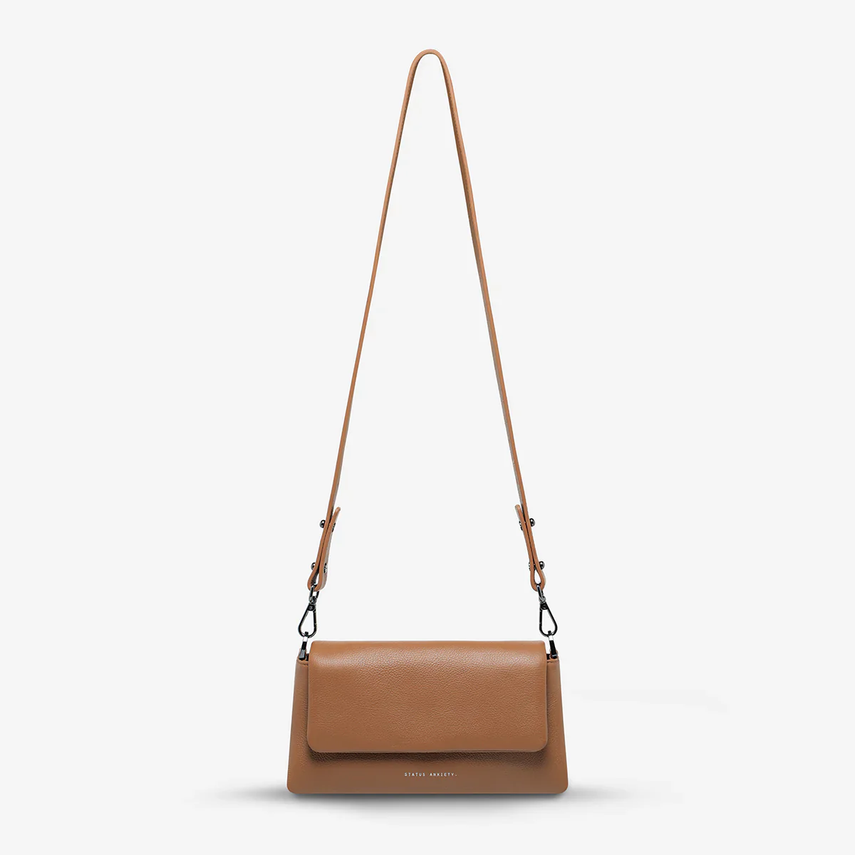 STATUS ANXIETY Womens Zenith Leather Bag - Camel - Image 6