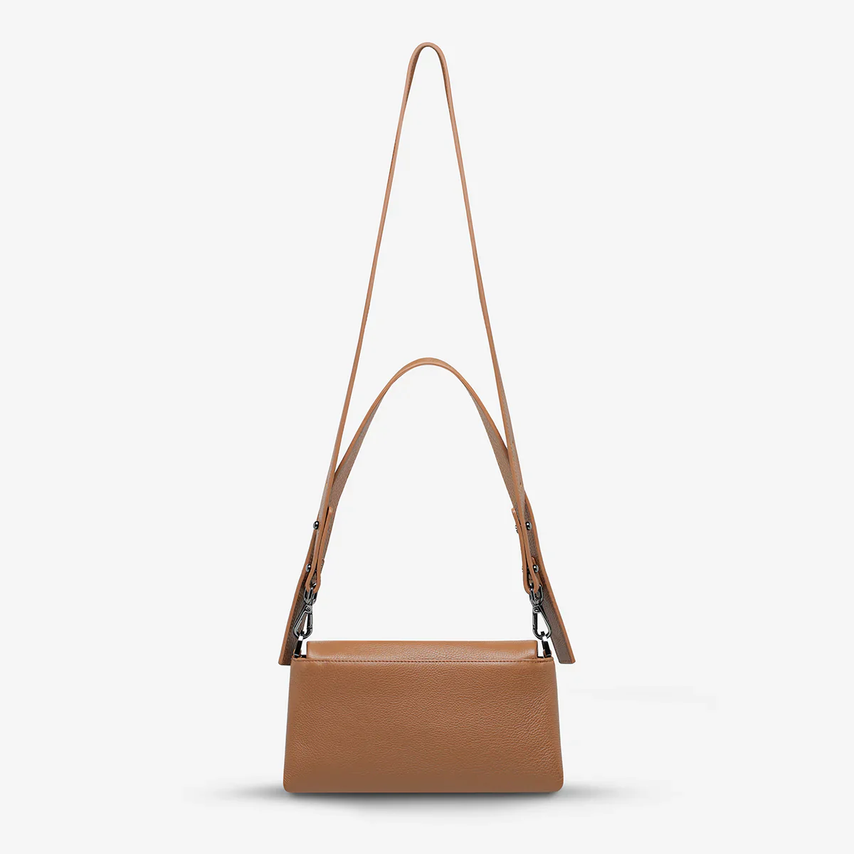 STATUS ANXIETY Womens Zenith Leather Bag - Camel - Image 7