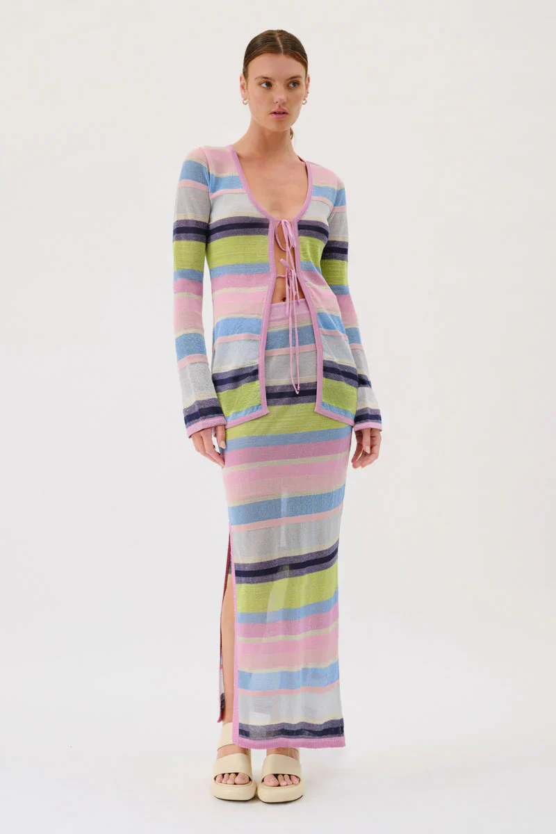 SUBOO Womens Zephyr Tie Front Tunic - Multi - Image 4