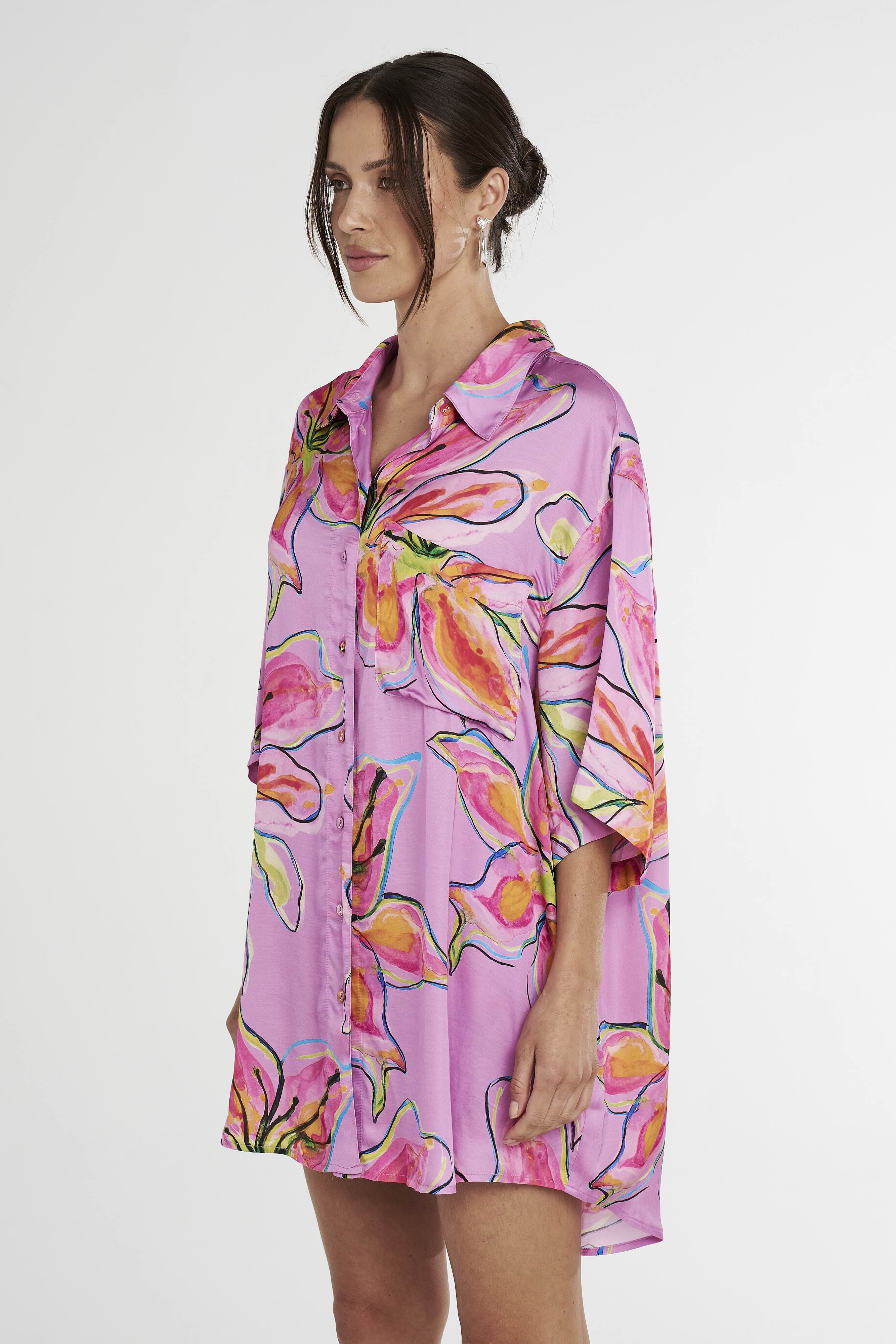 SUMMI SUMMI Womens Big Shirt Lilac Lily - Image 7