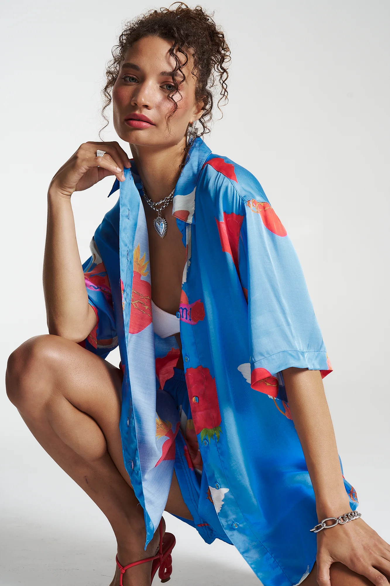 SUMMI SUMMI Womens Big Shirt Petite - Capulet - Image 15