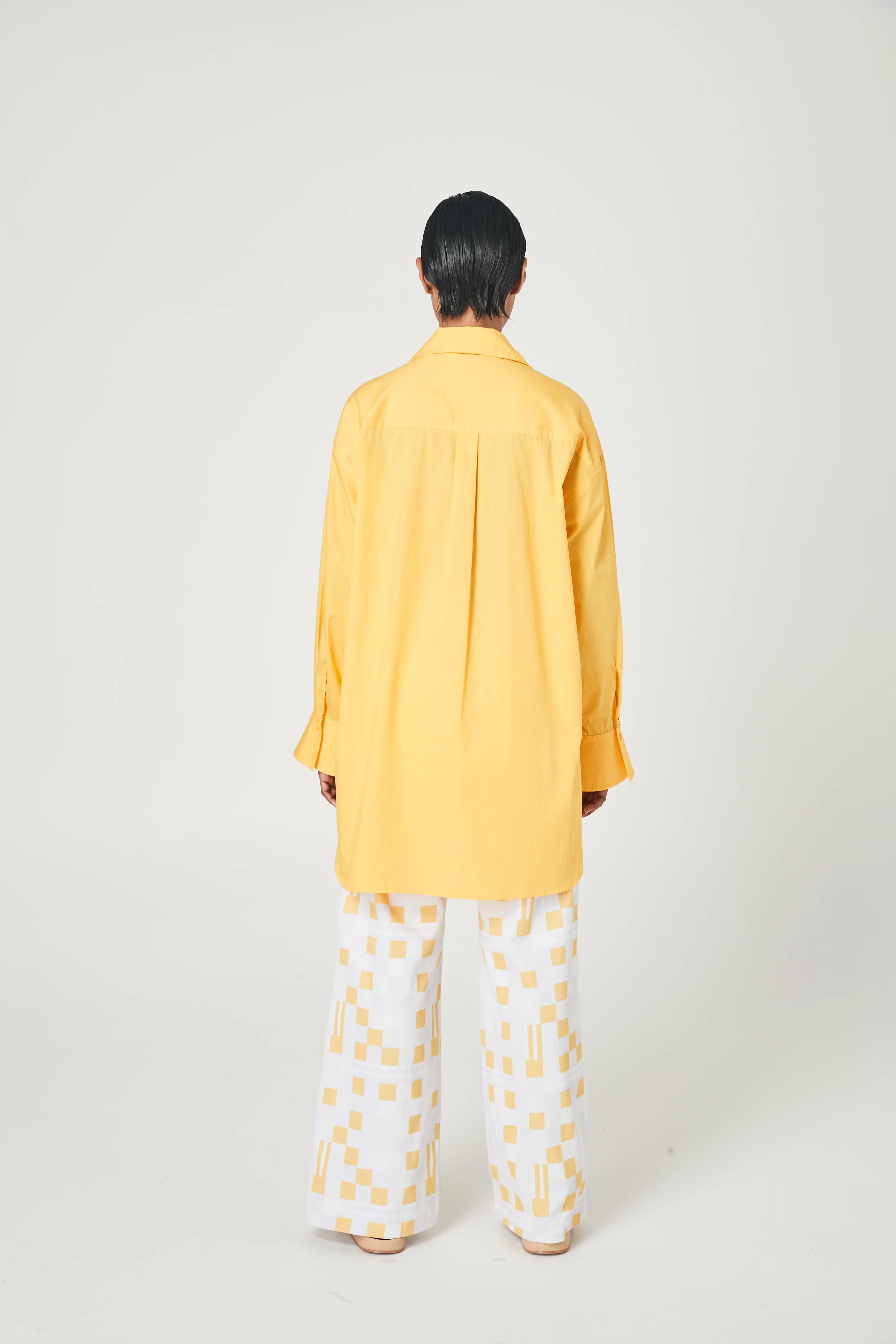 SUMMI SUMMI Womens Boss Oversized Shirt Mango - Image 5