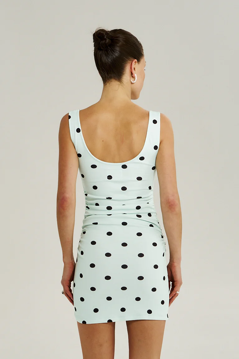 SUMMI SUMMI Womens Emma Mini Dress in Pinot Drops - Image 3