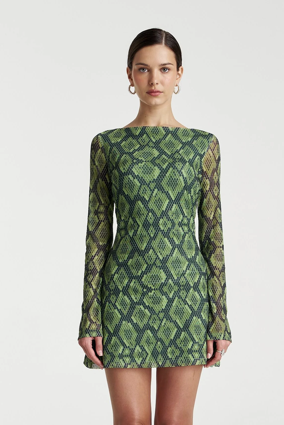 SUMMI SUMMI Womens Hibernate A-Line Mini Dress in Viper