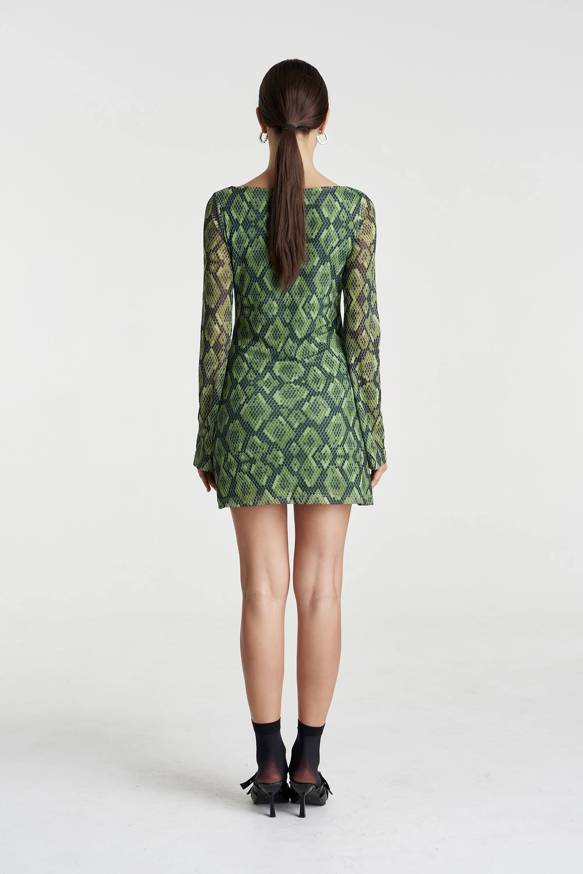 SUMMI SUMMI Womens Hibernate A-Line Mini Dress in Viper - Image 6