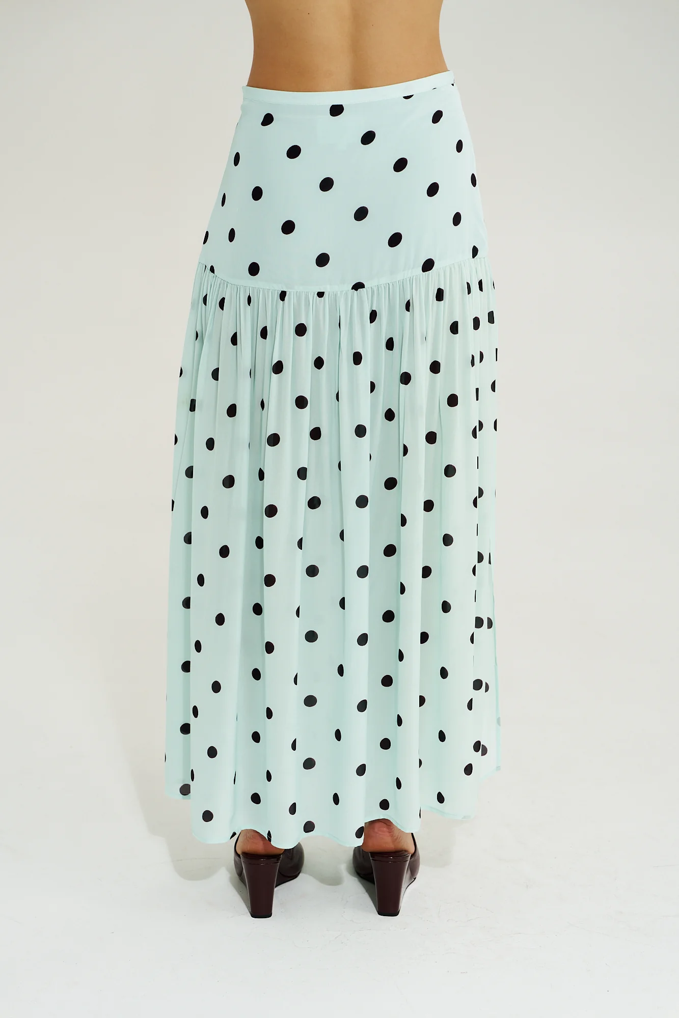 SUMMI SUMMI Womens Lily Maxi Skirt in Pinot Drops - Image 3