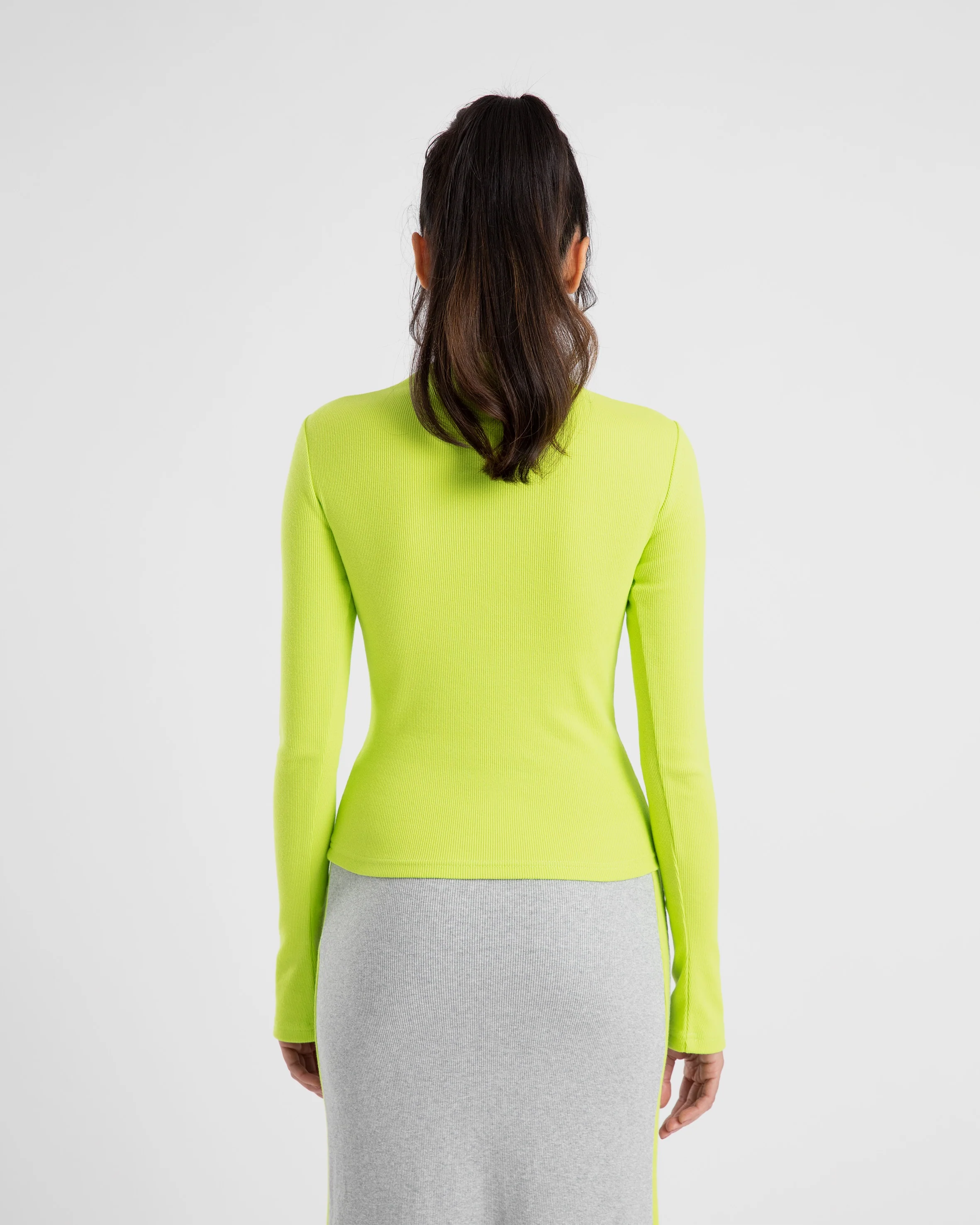 SUMMI SUMMI Womens Long Sleeve Cut Out Top Apple - Image 4