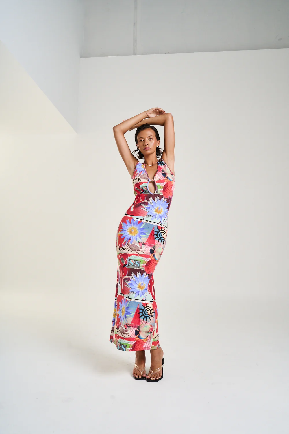 SUMMI SUMMI Womens Miami Maxi Dress in Dazed Print - Image 6