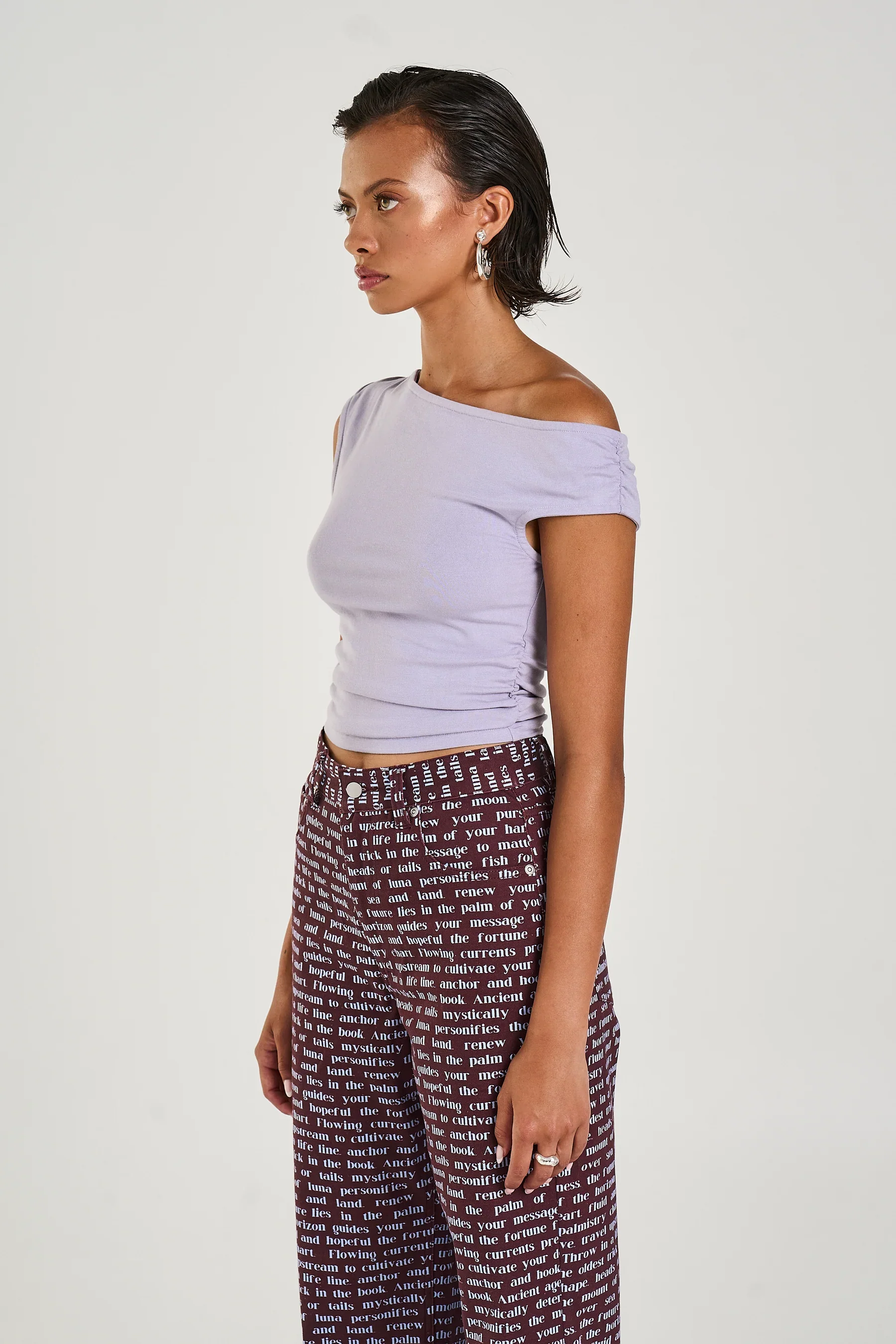 SUMMI SUMMI Womens Off Shoulder Tank Sea Foam - Image 5