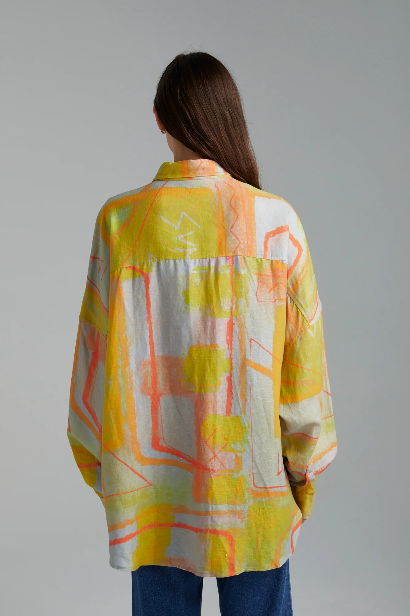 SUMMI SUMMI Womens Oversized Long Sleeve  Shirt - Sigil - Image 3