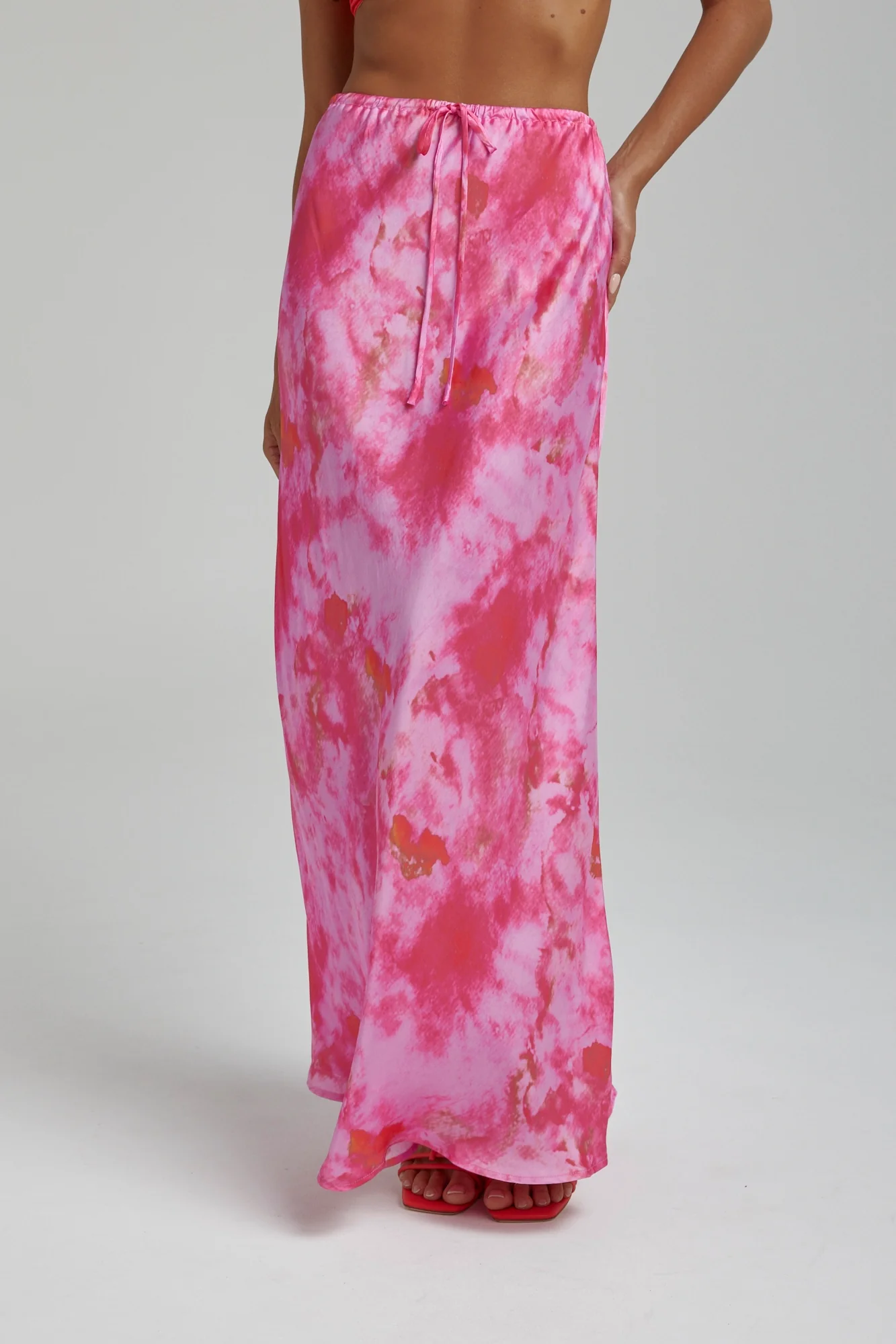 SUMMI SUMMI Womens Relaxed Maxi Skirt - Hibiscus - Image 2