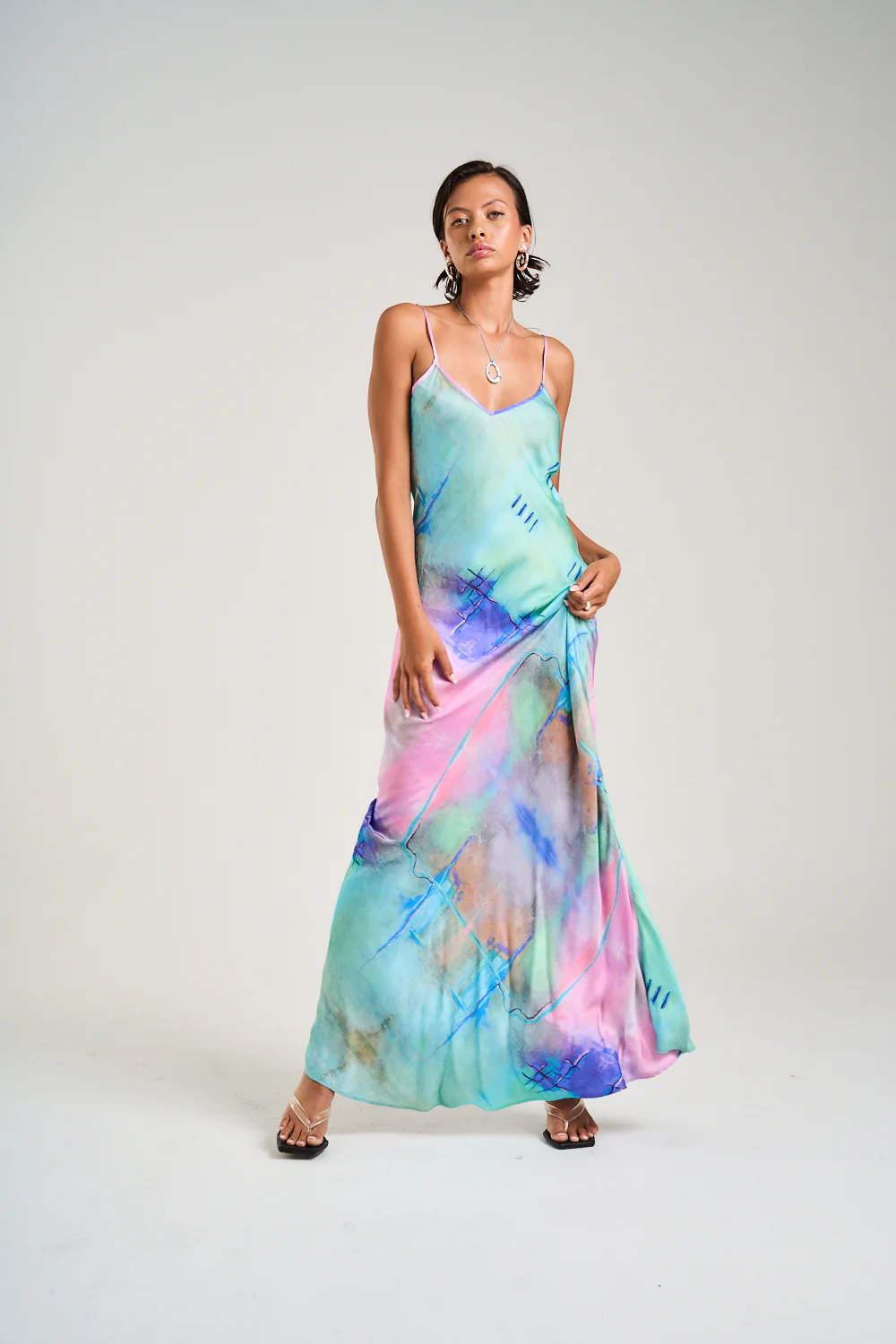 SUMMI SUMMI Womens Siren Maxi Dress in H20 Print - Image 10