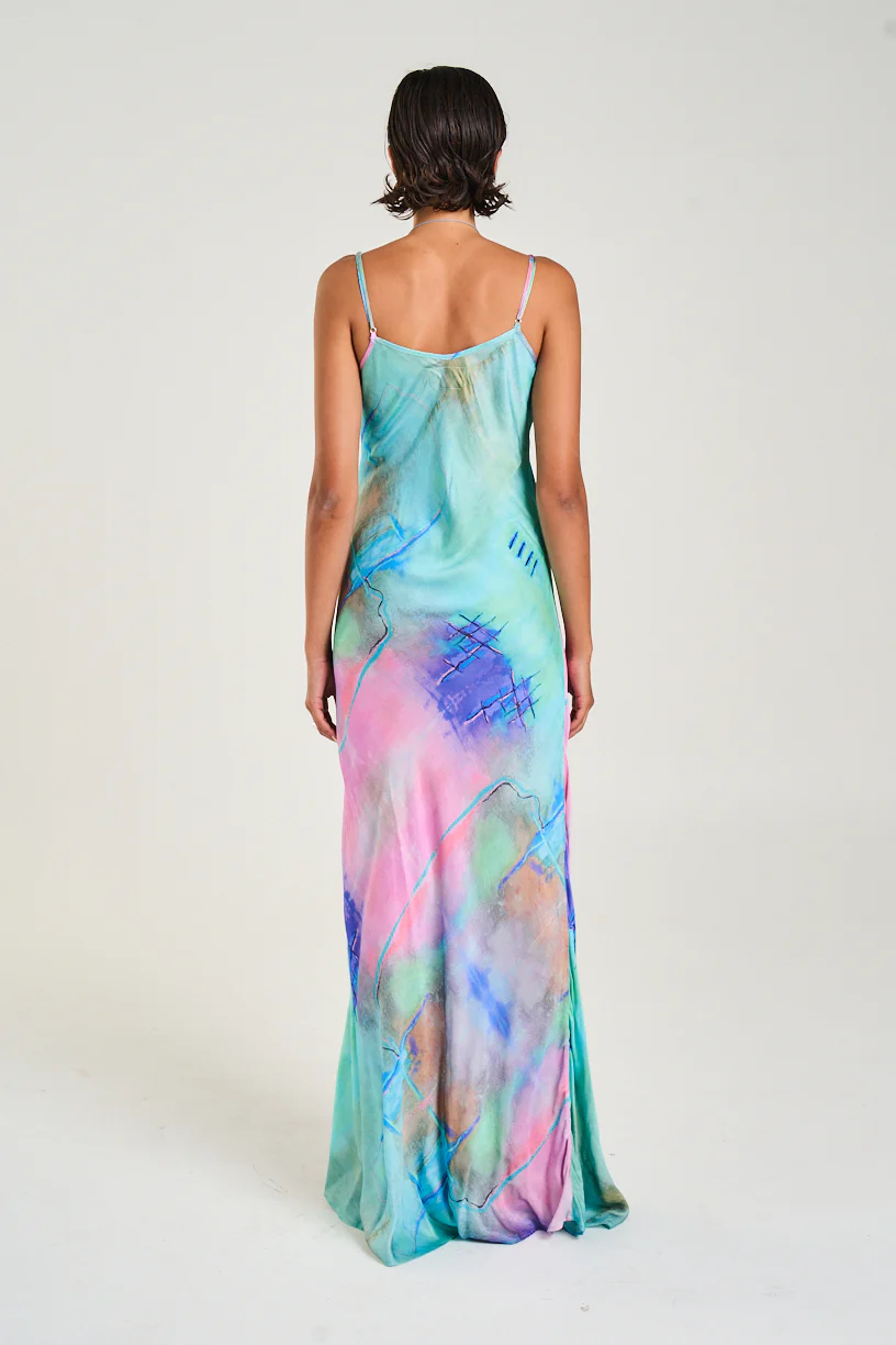SUMMI SUMMI Womens Siren Maxi Dress in H20 Print - Image 3