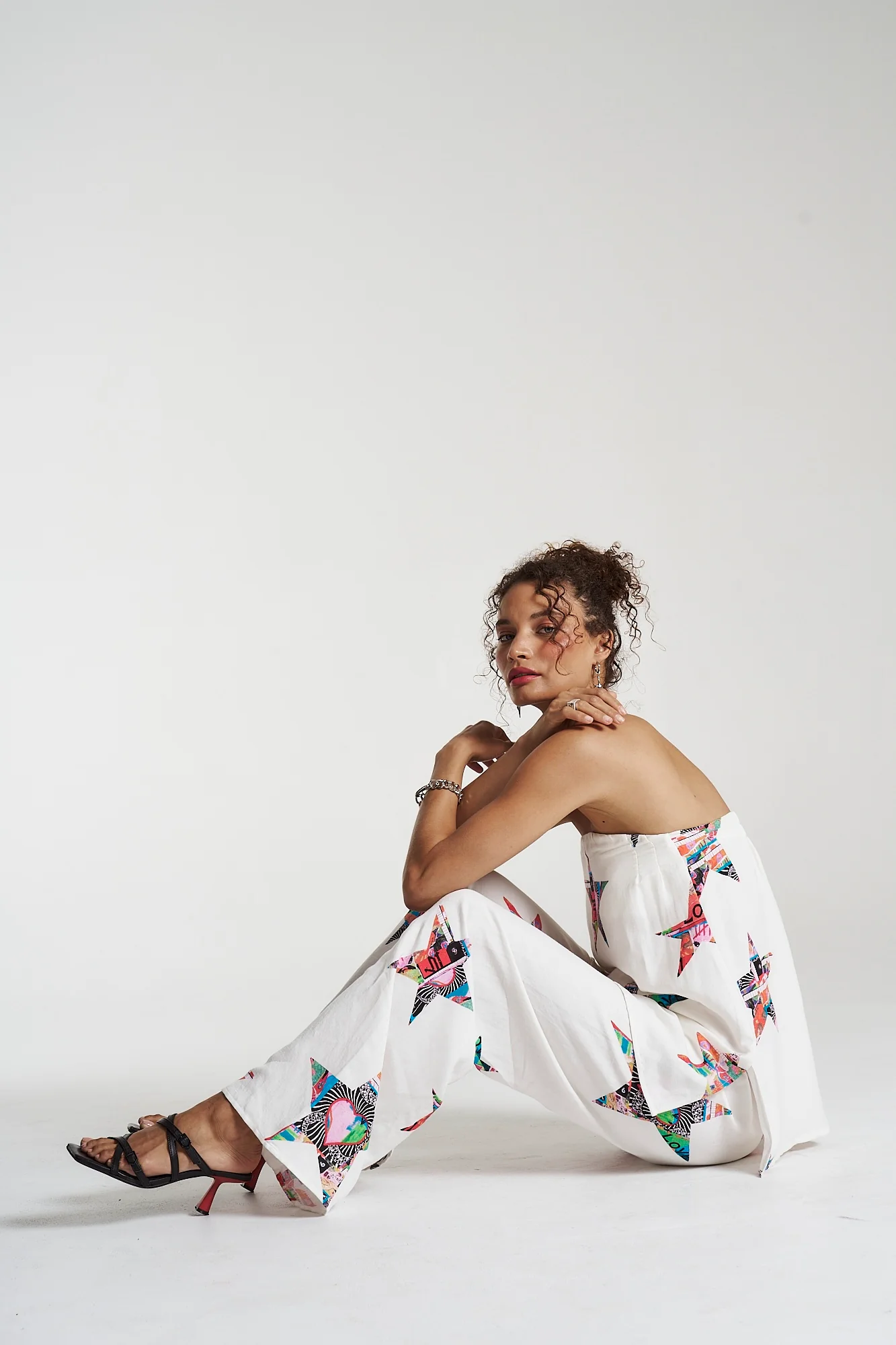SUMMI SUMMI Womens Strapless Shift Linen Top - Star X Lovers - Image 4