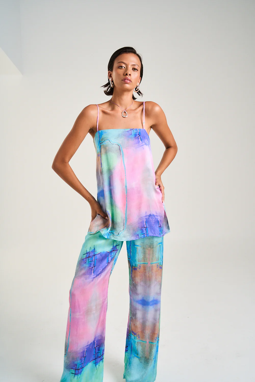 SUMMI SUMMI Womens Tunic Top in H20 Print - Image 3