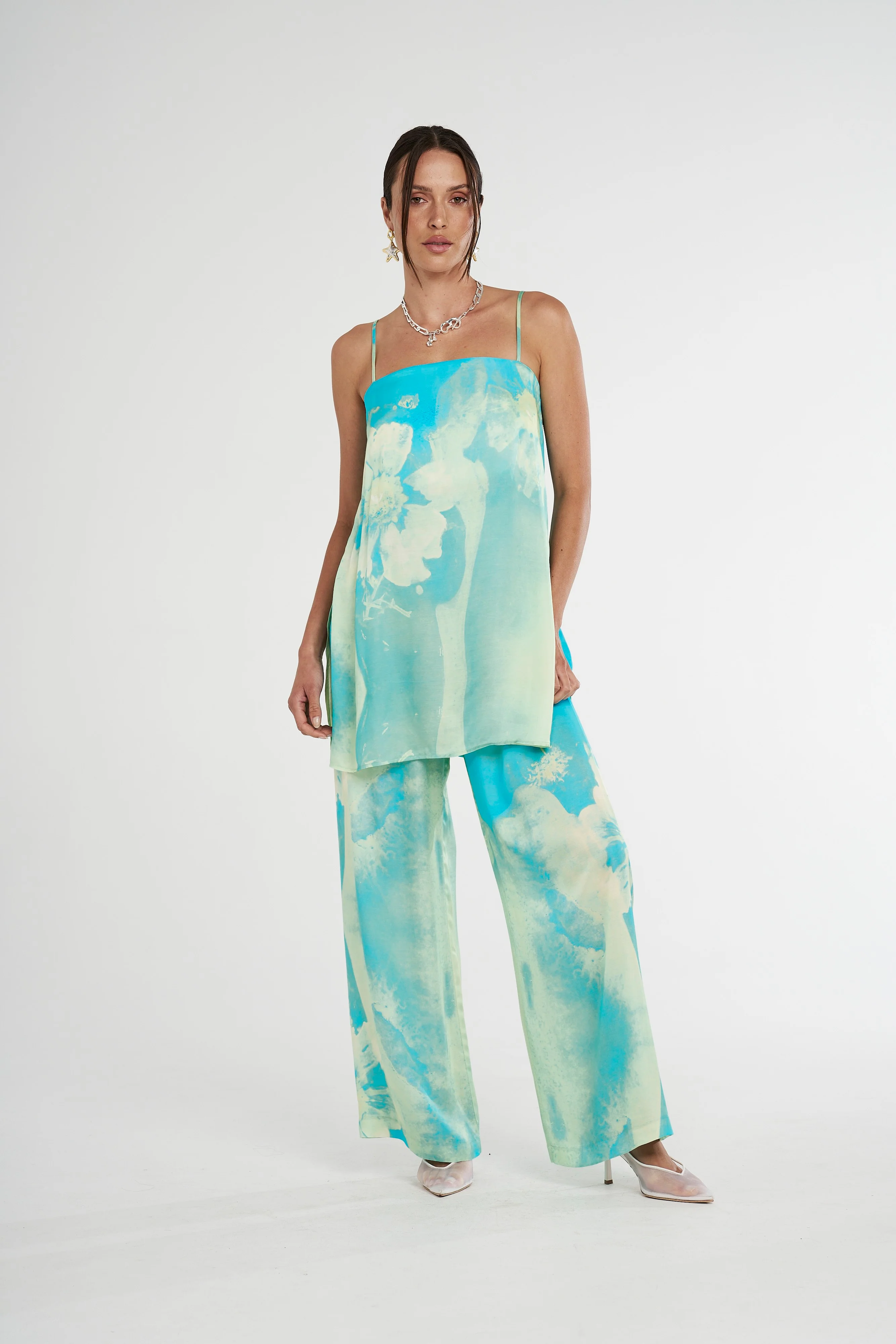 SUMMI SUMMI Womens Wide Leg Pant Lemon Lumen - Image 4