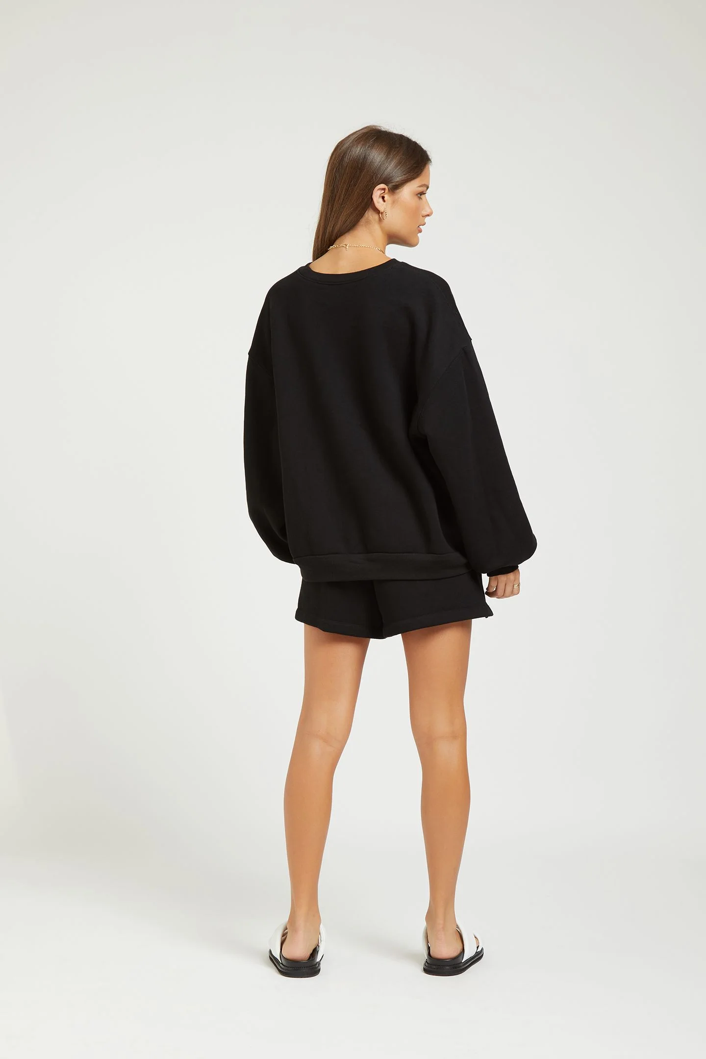 Sundays The Label WOMENS FLIX SWEATER - BLACK - Image 5