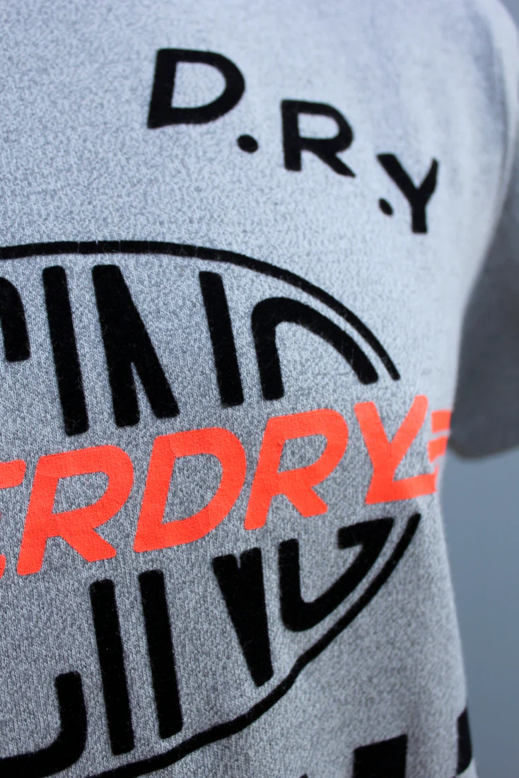 Superdry MENS CHECKERED TEE GRIT GREY - Image 4