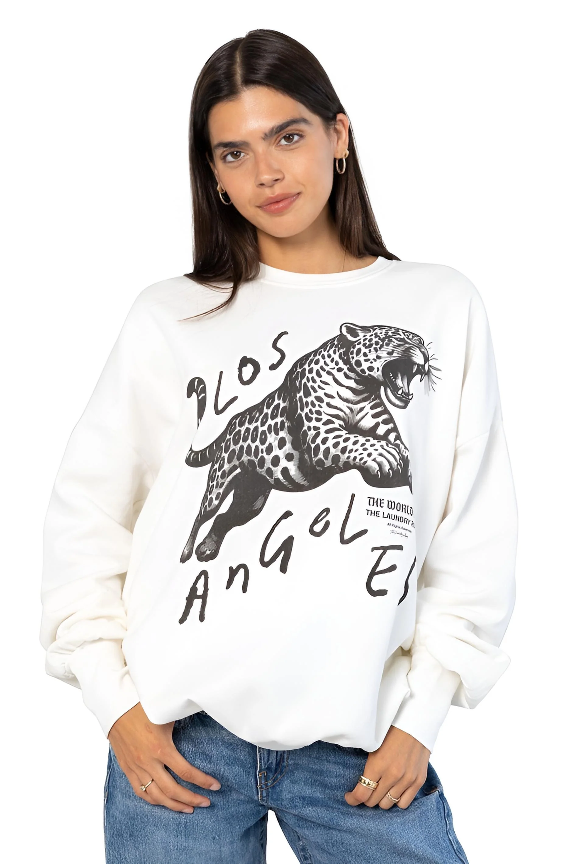 THE LAUNDRY ROOM Womens LA Cats Jump Jumper in White - Image 2