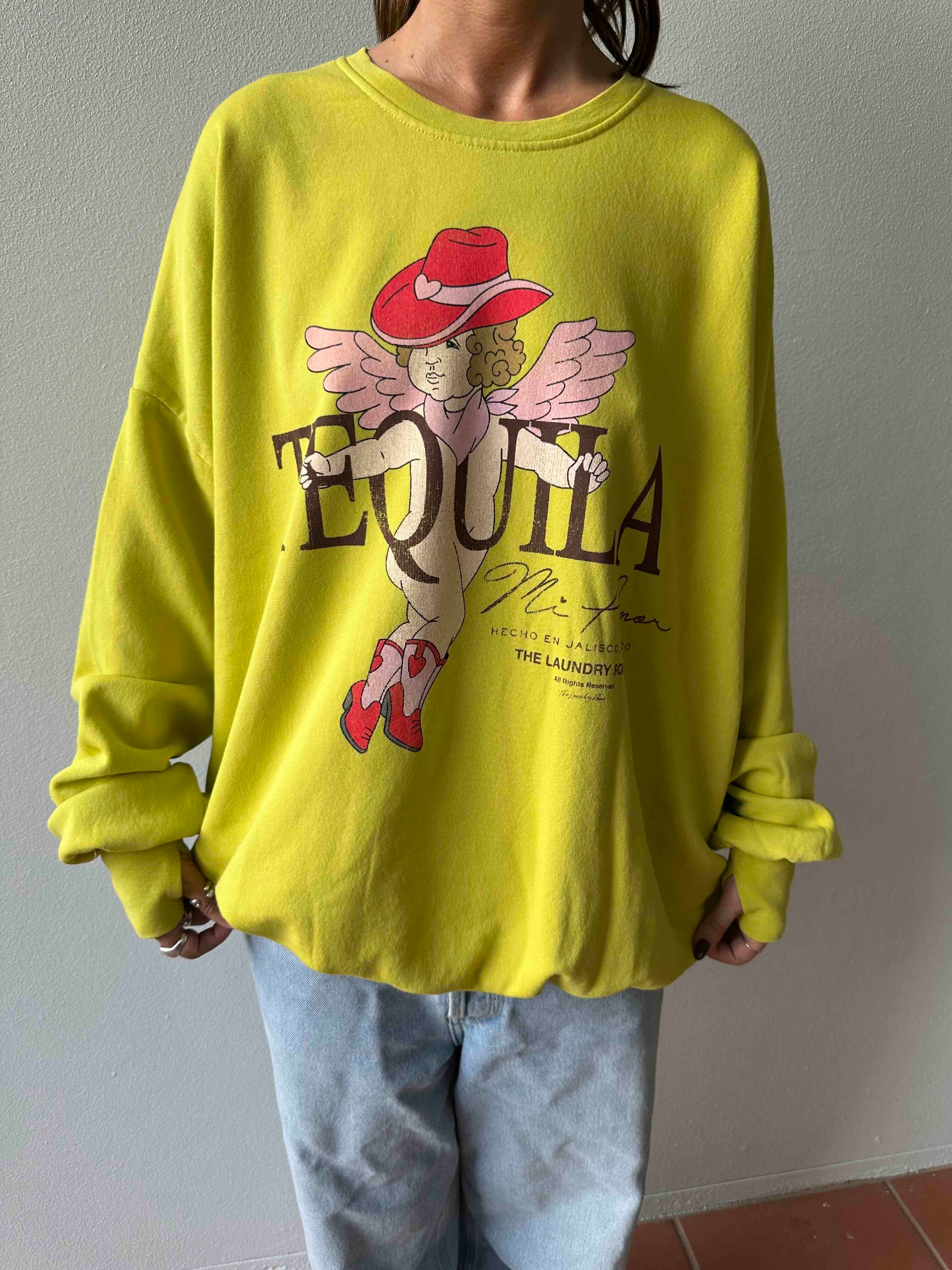 THE LAUNDRY ROOM Womens Tequila Mi Amor Jump Jumper - Vintage Neon Yello - Image 5