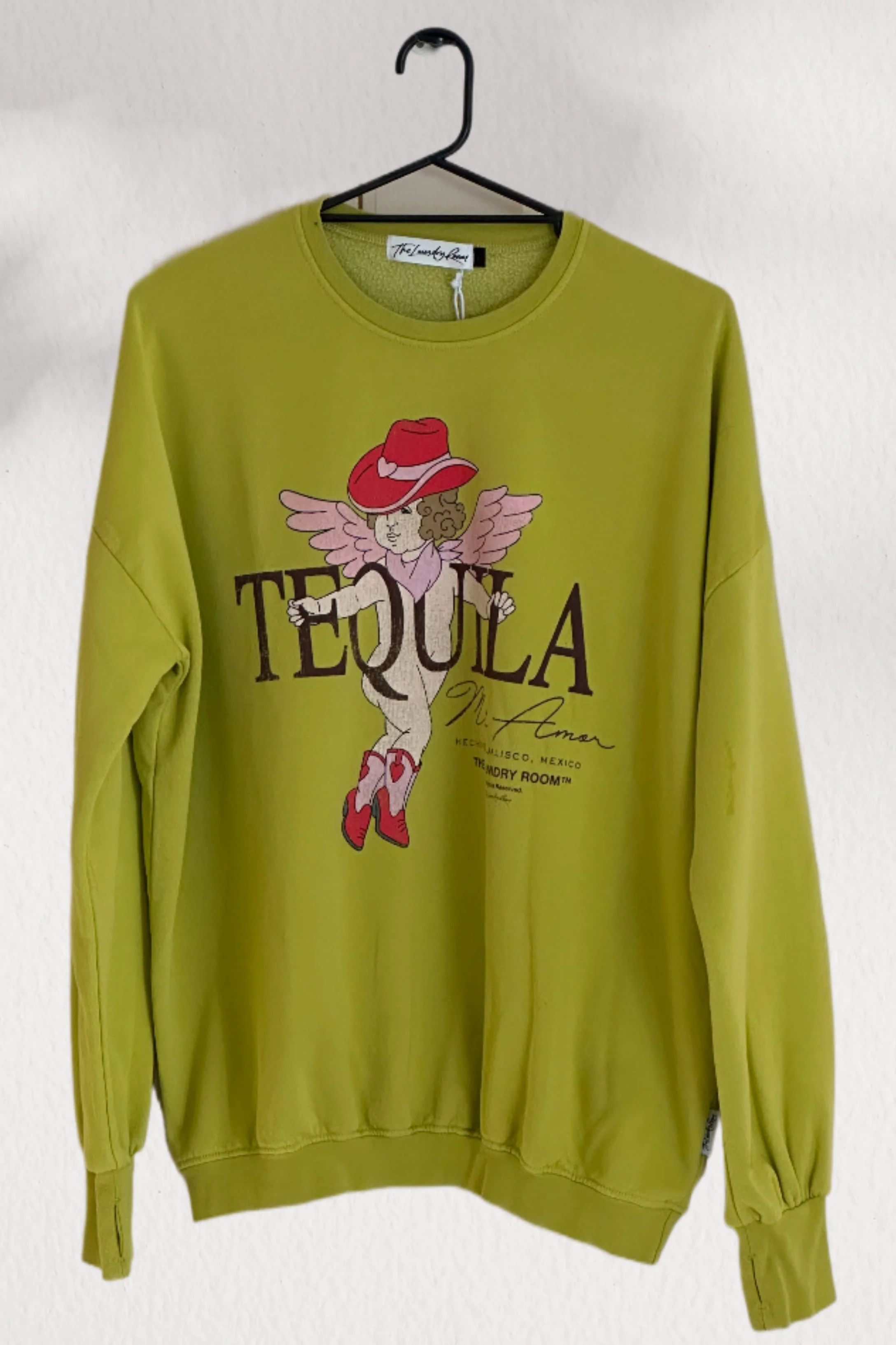 THE LAUNDRY ROOM Womens Tequila Mi Amor Jump Jumper - Vintage Neon Yello - Image 6