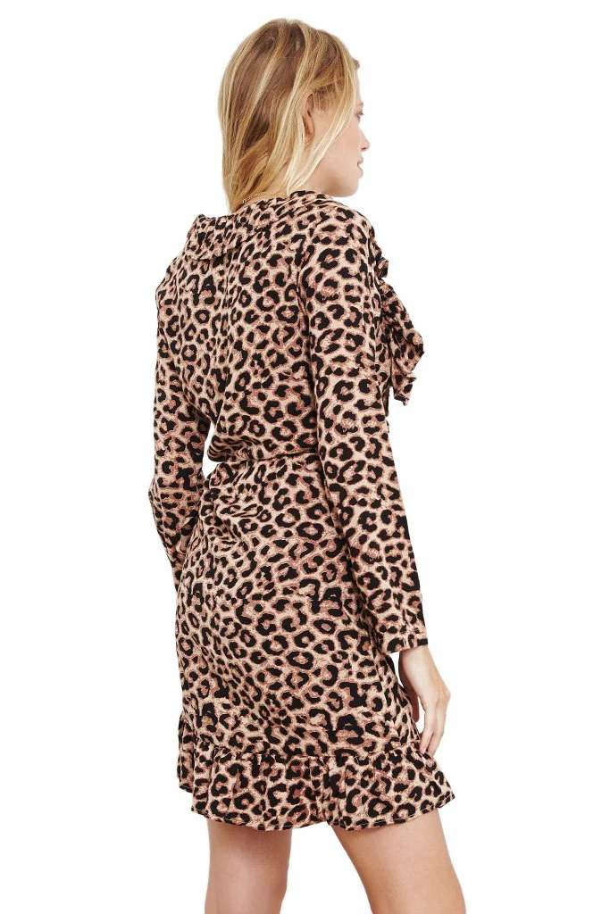 The People Vs WOMENS AVA WRAP DRESS HYENA - Image 4