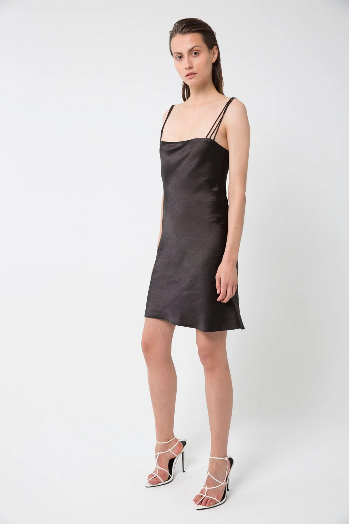 Third Form 90'S BIAS MINI SLIP DRESS BLACK - Image 3