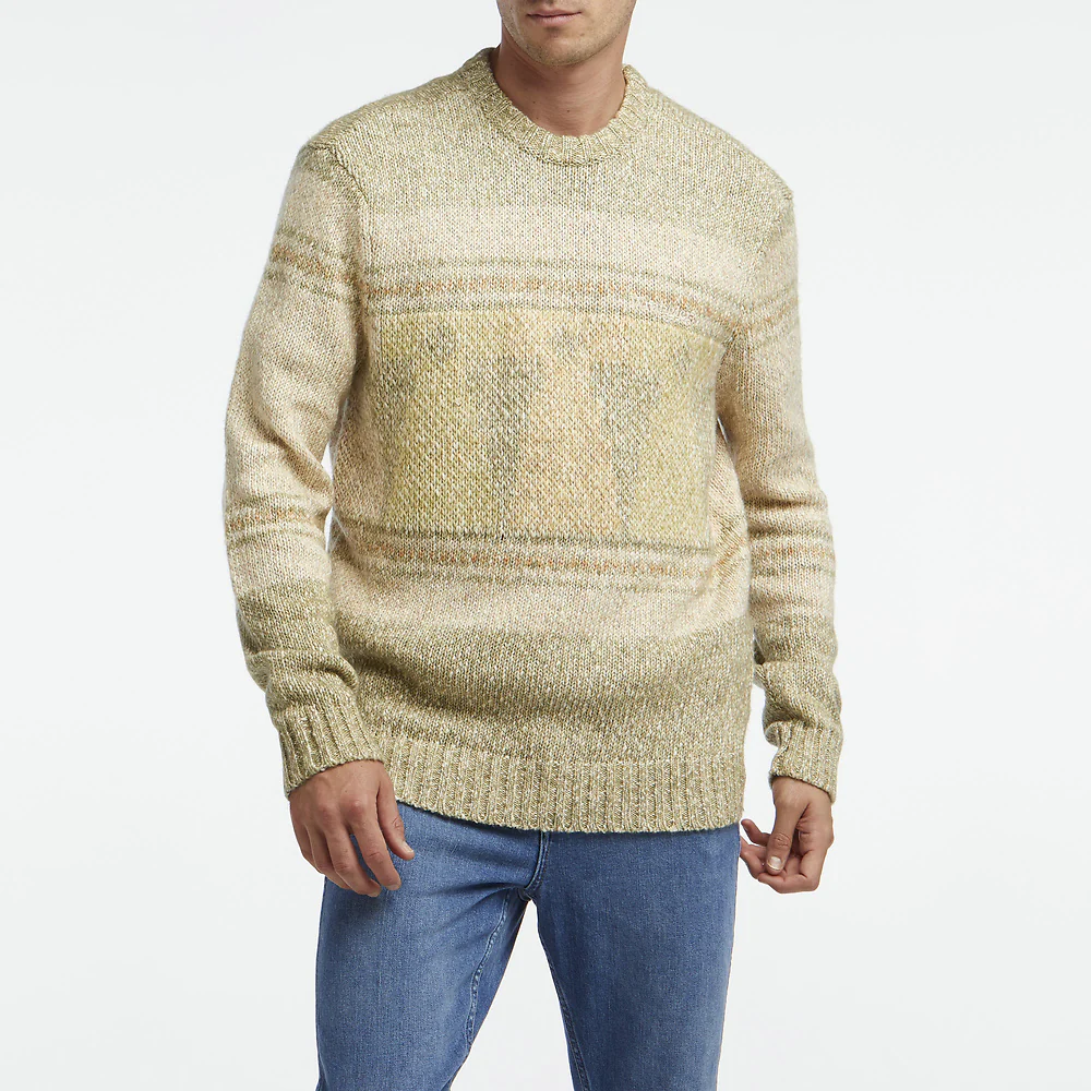 WRANGLER Mens Aztec Knit Sage Ruins - Image 5
