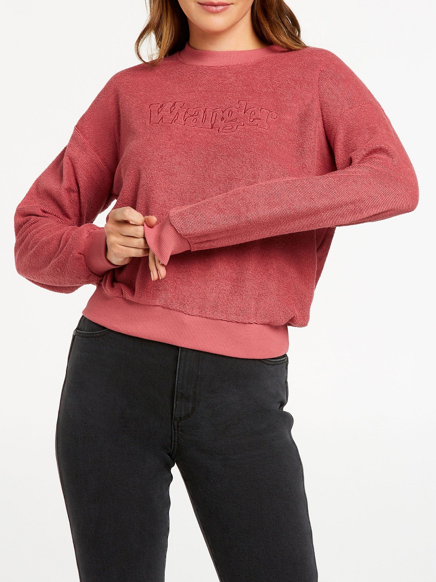 Wrangler Womens Heartbreak Kid Sweat - Cherry - Image 3
