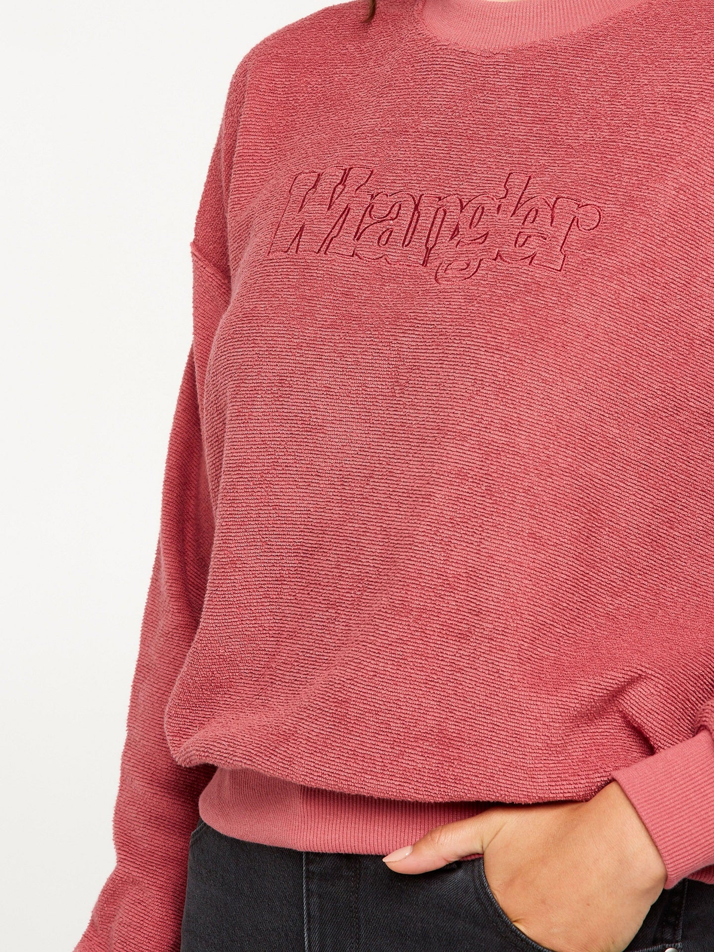 Wrangler Womens Heartbreak Kid Sweat - Cherry - Image 5