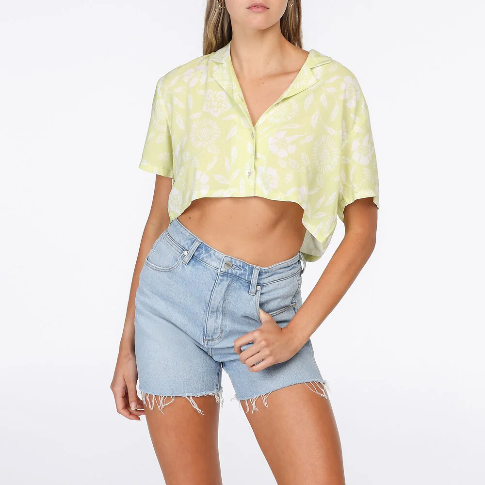 WRANGLER Womens Kokomo Crop Shirt - Pop Floral - Image 5